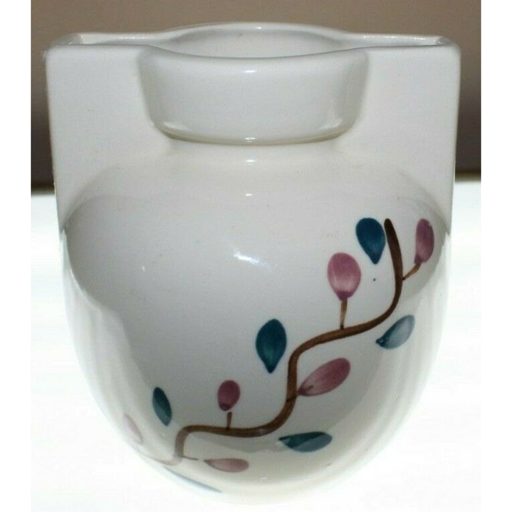 Puritan Slip Ware Pottery - Branch w/ Red & Green Dot - Pot / Vase - Unmarked
